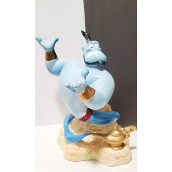 DISNEY ALADDIN GENIE MUSIC BOX CERAMIC FIGURINE SCHMID "A FRIEND LIKE ME 6" READ - Picture 2 of 8
